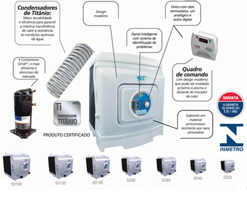 Equipamentos para piscinas